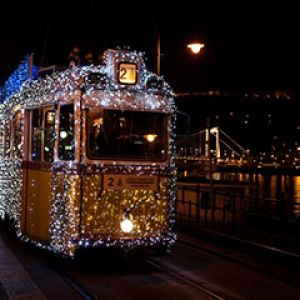 Christmas Tram Budapest