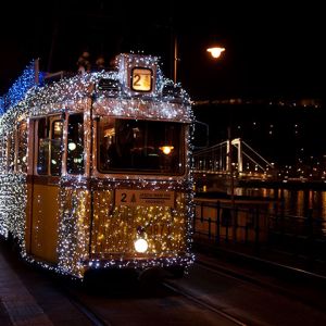 Christmas Tram Budapest