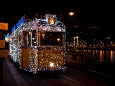 Christmas Tram Budapest