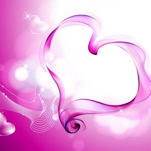 pink love hearts smoke