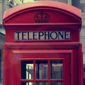 London vintage phone booth