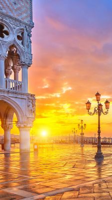 Benátky západ slnka