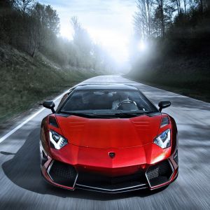Červené Lamborghini