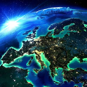 Európa z vesmíru