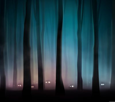 Kreatúry v nočnom lese